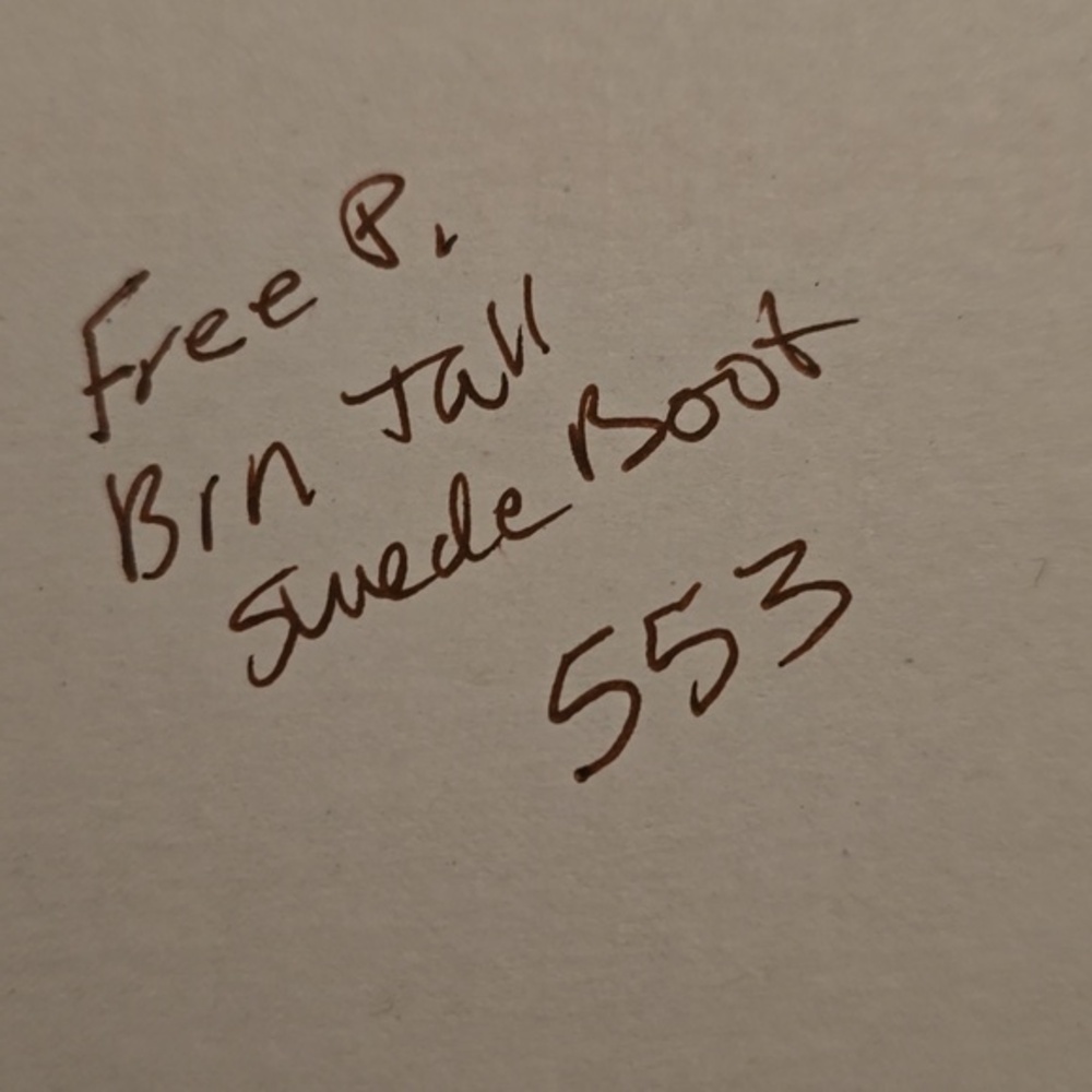 Free People Sway Low Slouch Boots Tan pointed Toe Stacked Heel Size 36.5 6 41 US - Picture 13 of 13